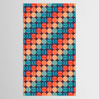 Retro Tennis 70s Rainbow Tablecloth Gallery Image 2
