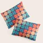 Retro Tennis 70s Rainbow Pillow Sham Gallery Image 3