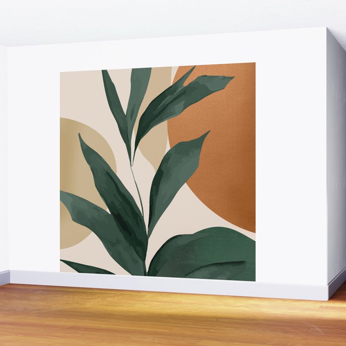 Abstract Art Tropical Leaves 147 Wall Mural Gallery Image 2