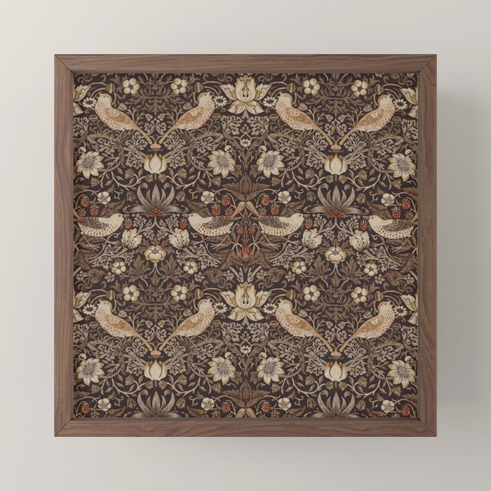 William Morris strawberry thief design Mini Art Print Gallery Image 2