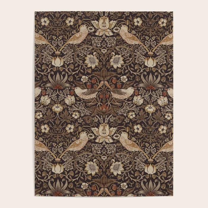 William Morris strawberry thief design Poster Gallery Image 4