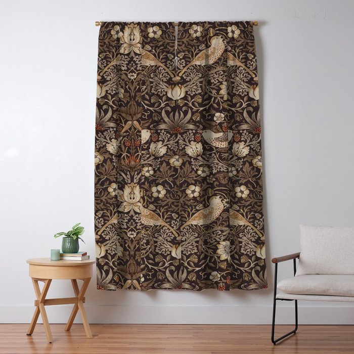 William Morris strawberry thief design Window Curtain Gallery Image 5