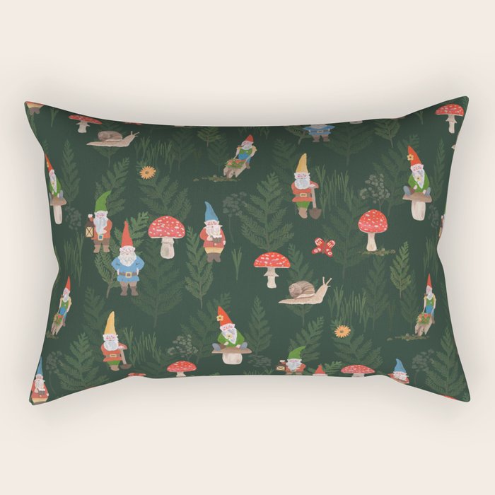 Woodland Gnomes Rectangular Pillow Gallery Image 2