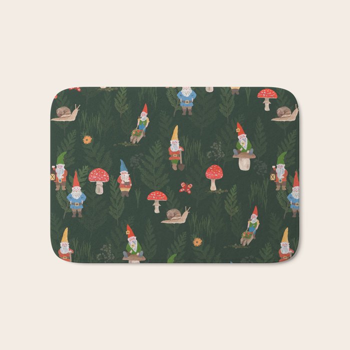 Woodland Gnomes Bath Mat Gallery Image 1