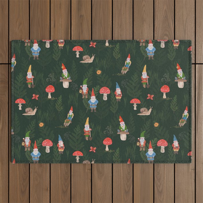 Woodland Gnomes Outdoor Rug Gallery Image 1