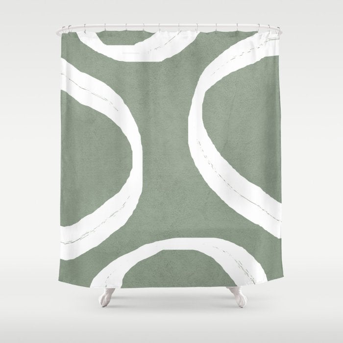 Abstract Lines I Shower Curtain Gallery Image 1