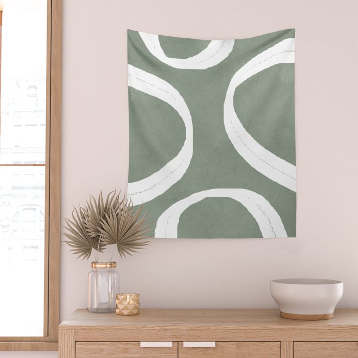 Abstract Lines I Wall Tapestry Gallery Image 2