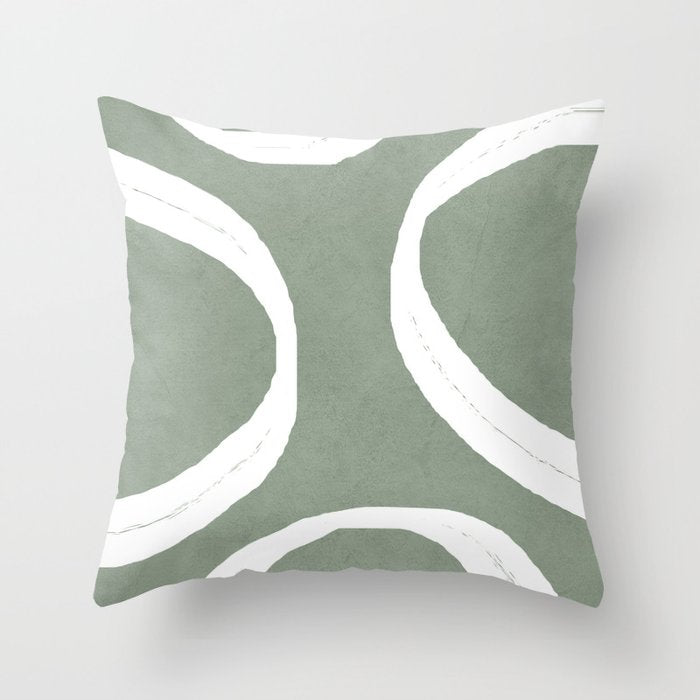 Abstract Lines I Throw Pillow Gallery Image 6