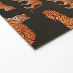 Tigers - Charcoal Black Welcome Mat Gallery Image 2