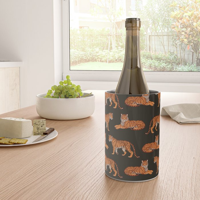 Tigers - Charcoal Black Wine Chiller Gallery Image 4
