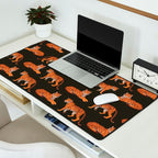 Tigers - Charcoal Black Desk Mat Gallery Image 2