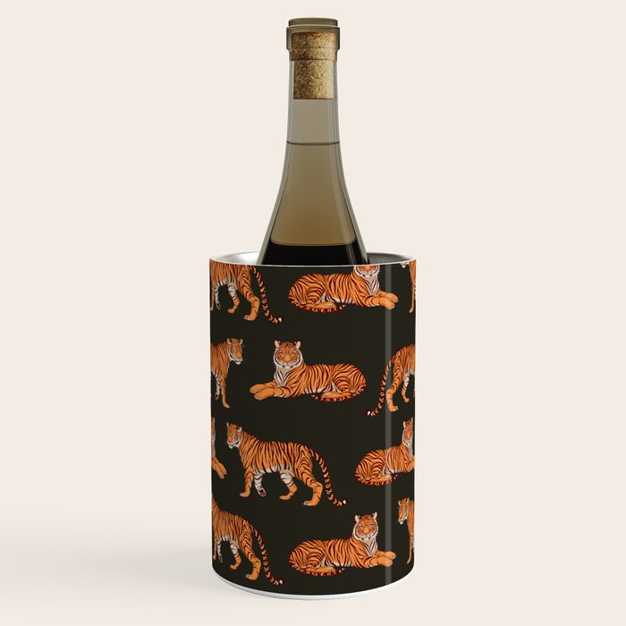 Tigers - Charcoal Black Wine Chiller Gallery Image 1