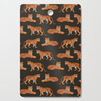 Tigers - Charcoal Black Cutting Board Gallery Image 1