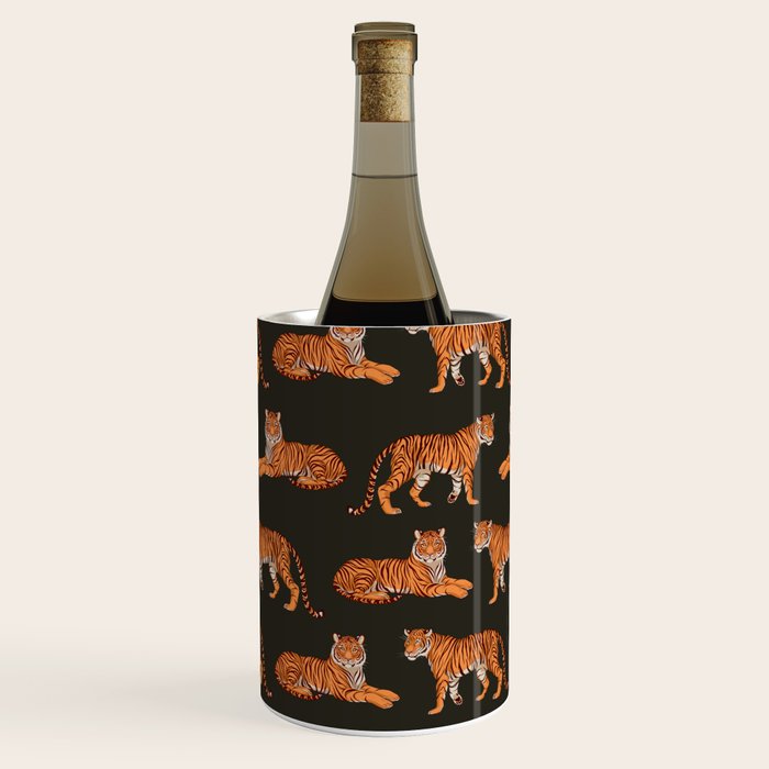Tigers - Charcoal Black Wine Chiller Gallery Image 2