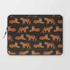 Tigers - Charcoal Black Laptop Sleeve Gallery Image 1