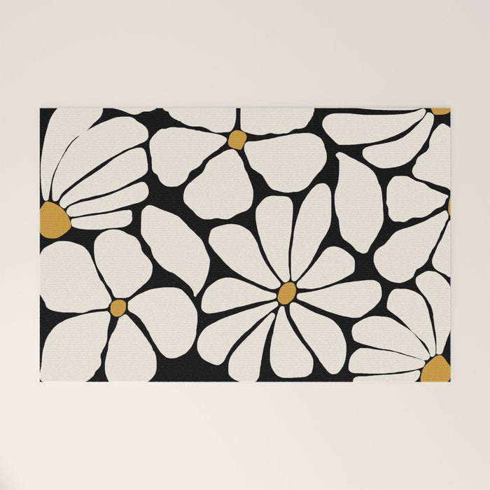 Wild Bloom - neutrals Welcome Mat Gallery Image 1