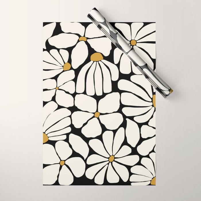 Wild Bloom - neutrals Wrapping Paper Gallery Image 1