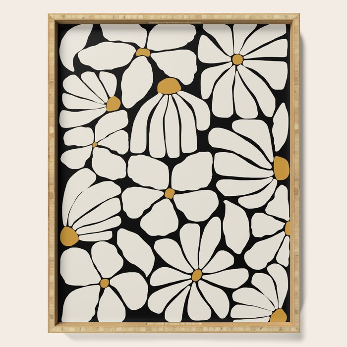 Wild Bloom - neutrals Serving Tray Gallery Image 1