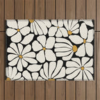 Wild Bloom - neutrals Outdoor Rug Gallery Image 1
