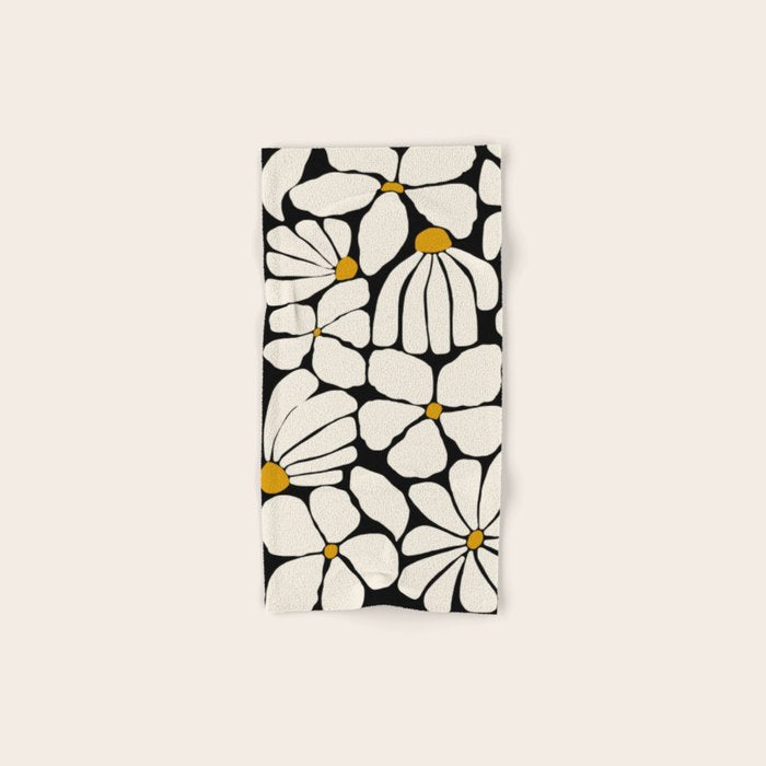 Wild Bloom - neutrals Bath Towel Gallery Image 1
