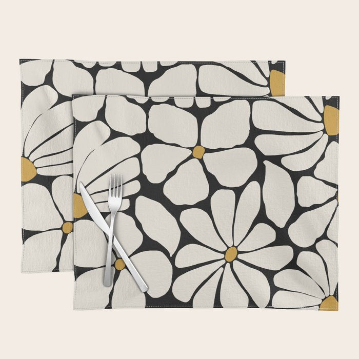 Wild Bloom - neutrals Placemat Gallery Image 1