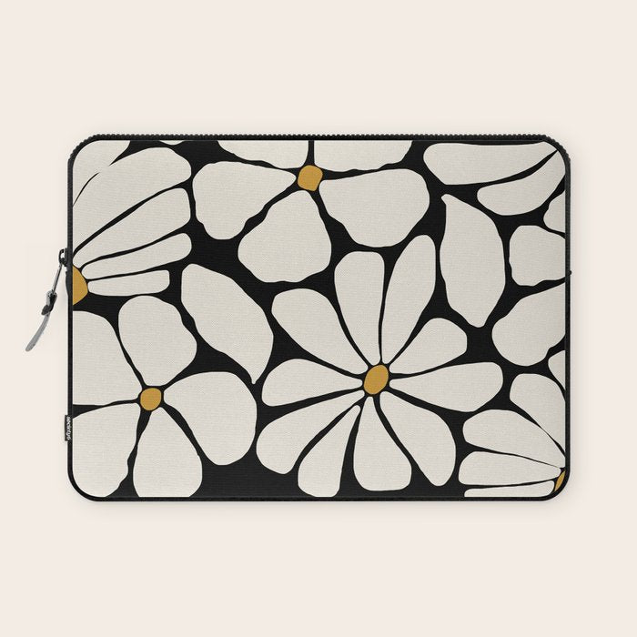 Wild Bloom - neutrals Laptop Sleeve Gallery Image 1