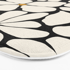 Wild Bloom - neutrals Bath Mat Gallery Image 3