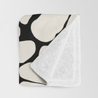Wild Bloom - neutrals Throw Blanket Gallery Image 3