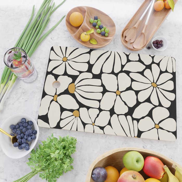 Wild Bloom - neutrals Cutting Board Gallery Image 2