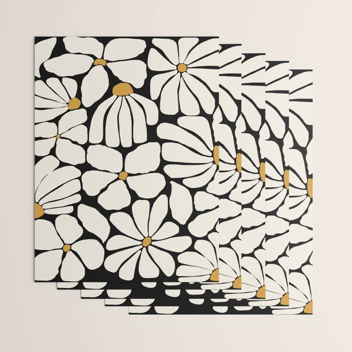 Wild Bloom - neutrals Wrapping Paper Gallery Image 3