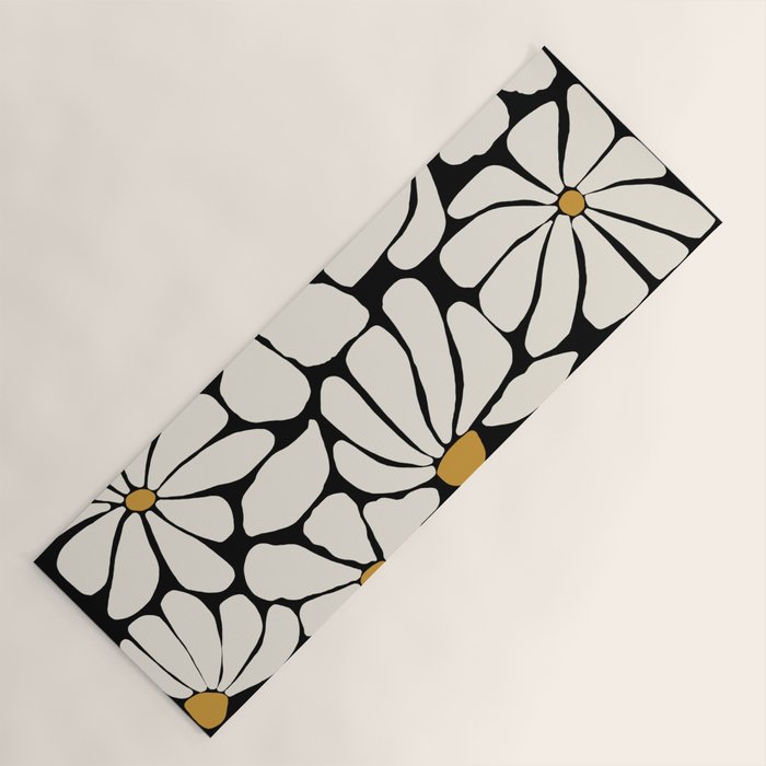 Wild Bloom - neutrals Yoga Mat Gallery Image 1
