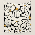 Wild Bloom - neutrals Wall Tapestry Gallery Image 4