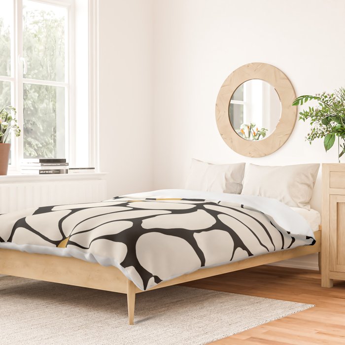 Wild Bloom - neutrals Duvet Cover Gallery Image 2
