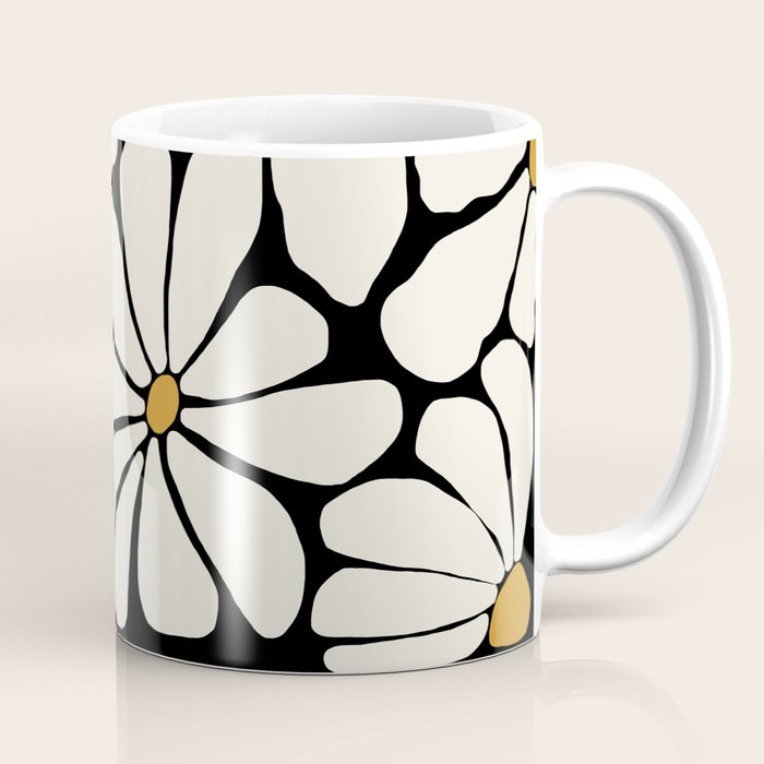 Wild Bloom - neutrals Coffee Mug Gallery Image 1