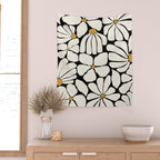 Wild Bloom - neutrals Wall Tapestry Gallery Image 2