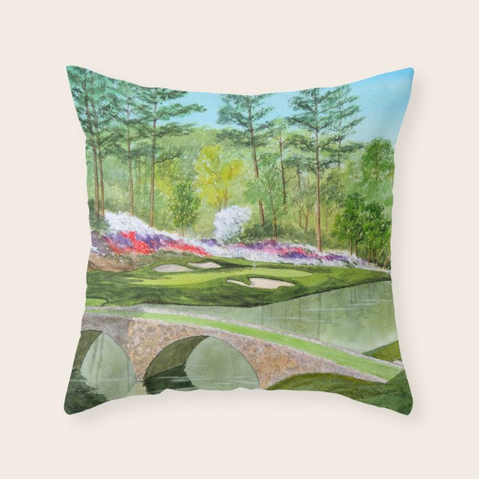 A Georgia Golf Course Throw Pillow Gallery Image 6