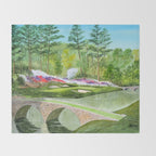 A Georgia Golf Course Throw Blanket Gallery Image 2