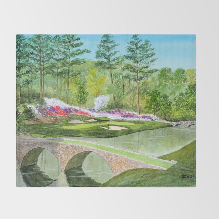 A Georgia Golf Course Throw Blanket Gallery Image 2