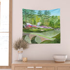 A Georgia Golf Course Wall Tapestry Gallery Image 2