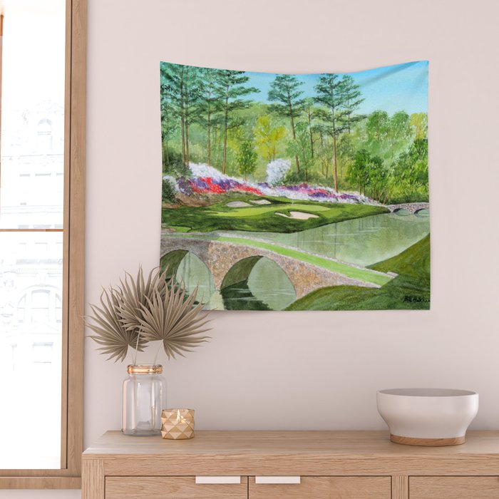 A Georgia Golf Course Wall Tapestry Gallery Image 2