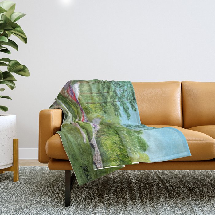 A Georgia Golf Course Throw Blanket Gallery Image 1