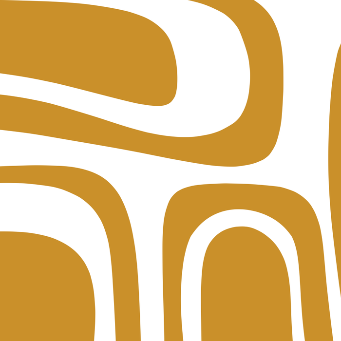 Palm Springs Midcentury Modern Abstract Pattern in Mustard Gold and White Coffee Mug Gallery Image 2