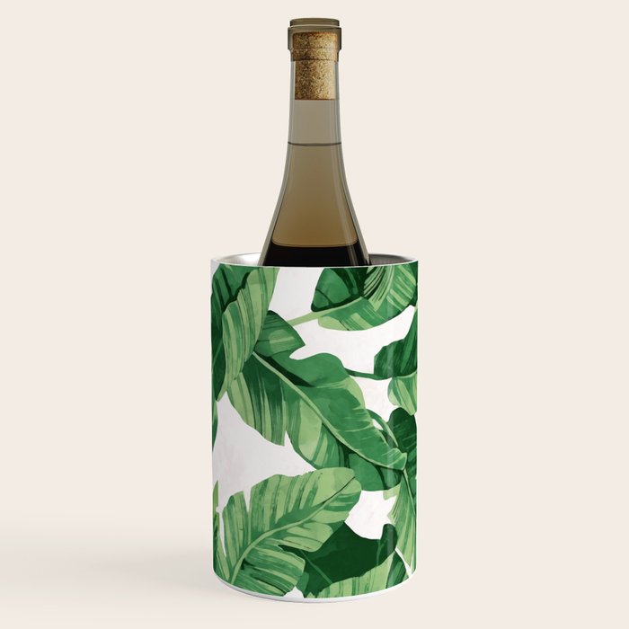 Tropical banana leaves IV Wine Chiller Gallery Image 1