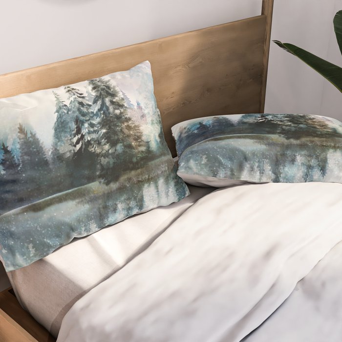 Winter Morning Pillow Sham Gallery Image 2