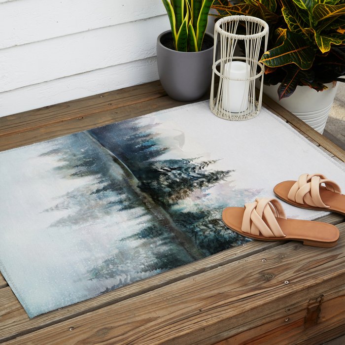 Winter Morning Outdoor Rug Gallery Image 2
