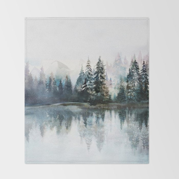 Winter Morning Throw Blanket Gallery Image 2