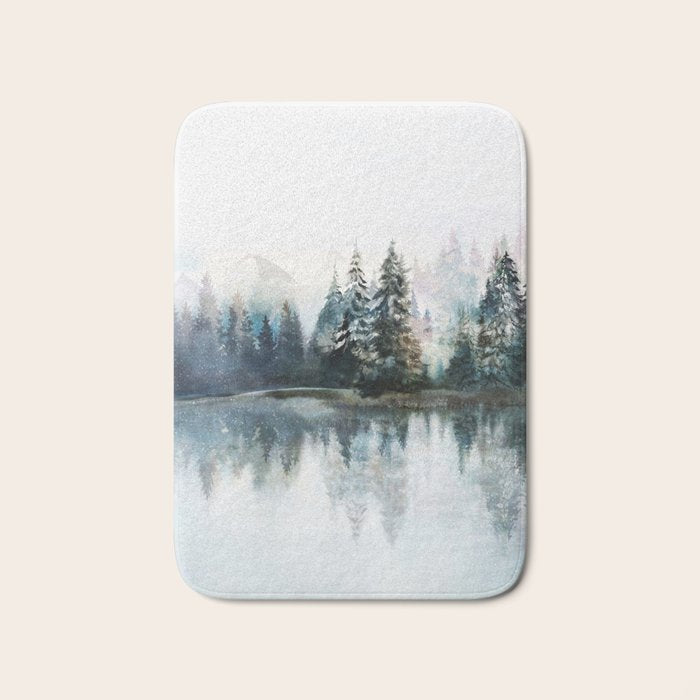 Winter Morning Bath Mat Gallery Image 1