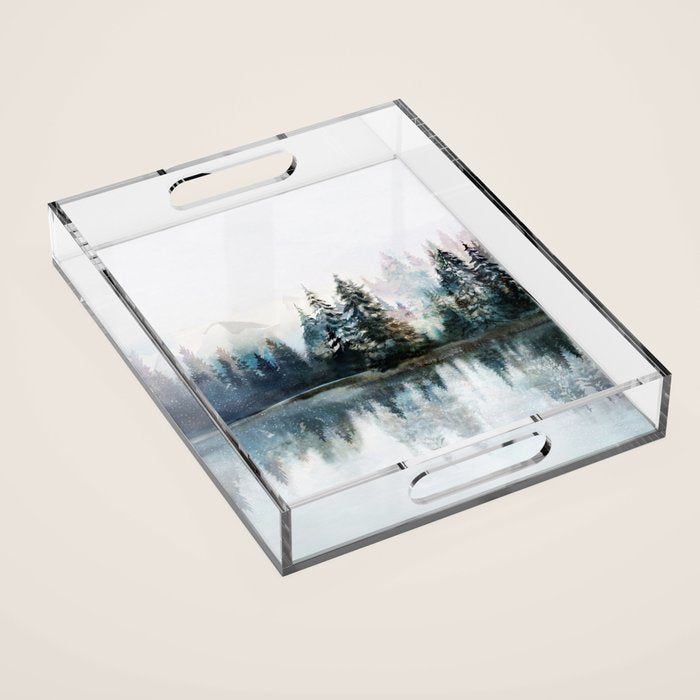 Winter Morning Acrylic Tray Gallery Image 1