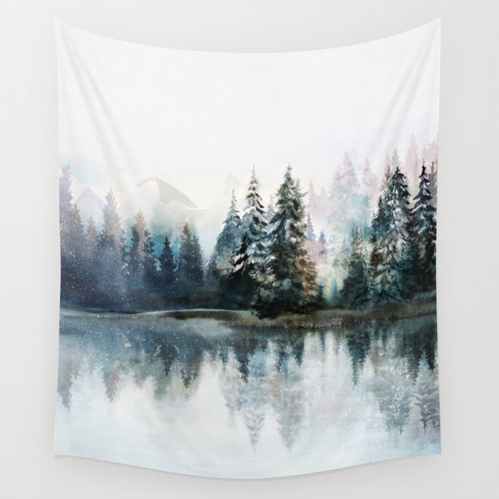 Winter Morning Wall Tapestry Gallery Image 4