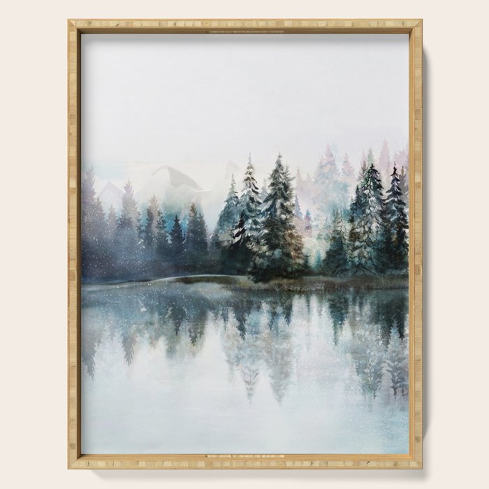 Winter Morning Serving Tray Gallery Image 1
